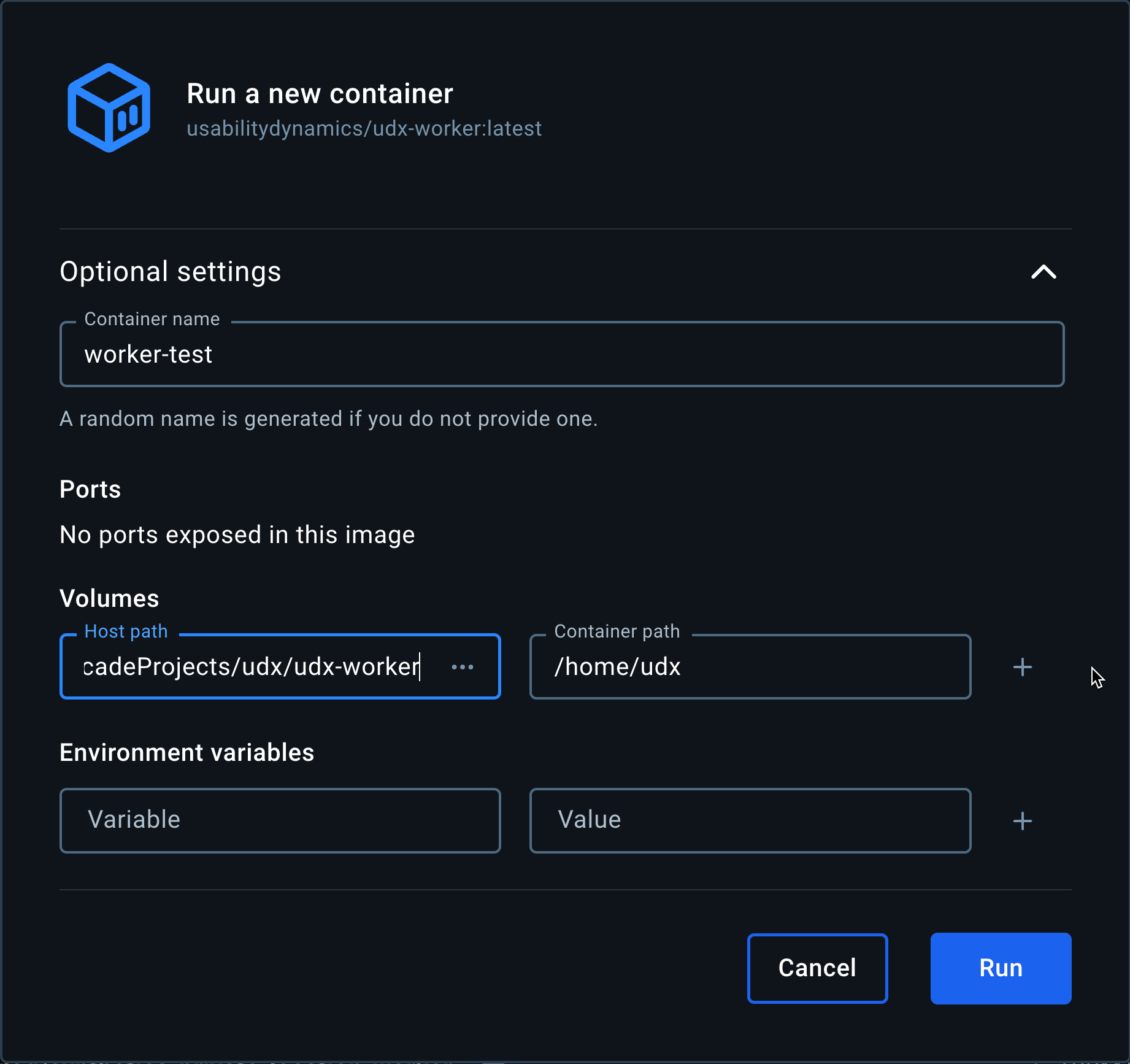 Docker Container Configuration for Secure Development