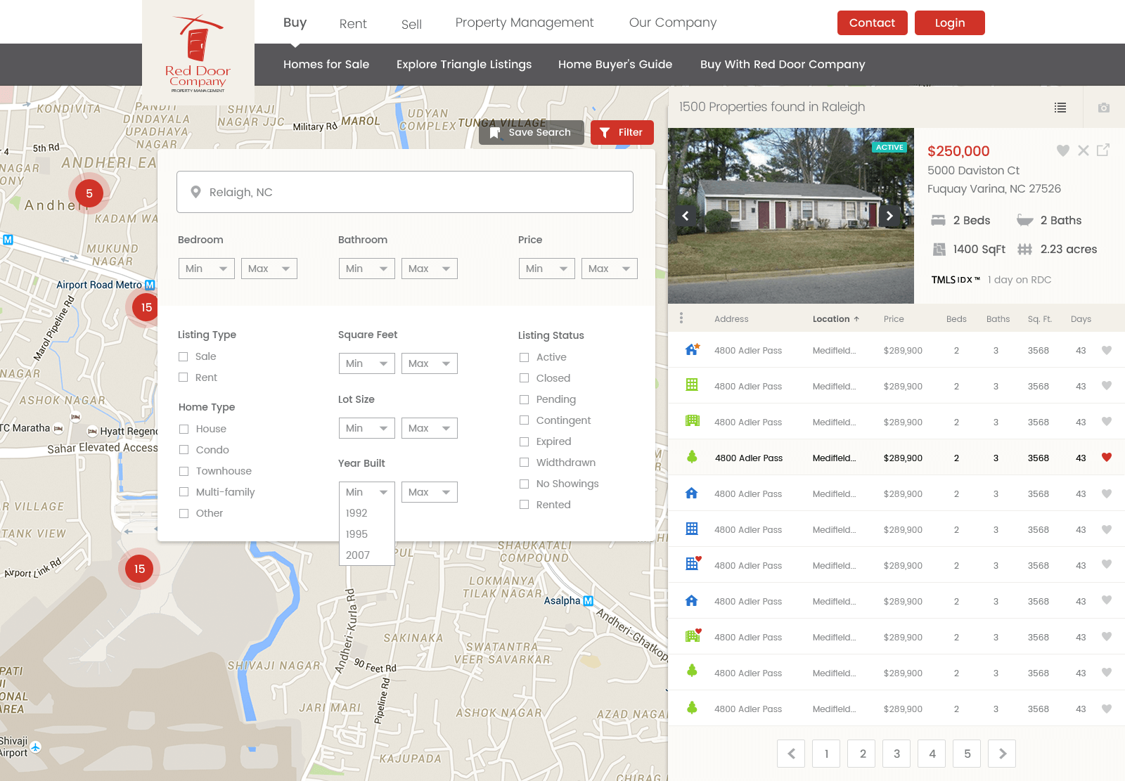 Red Door Property Search