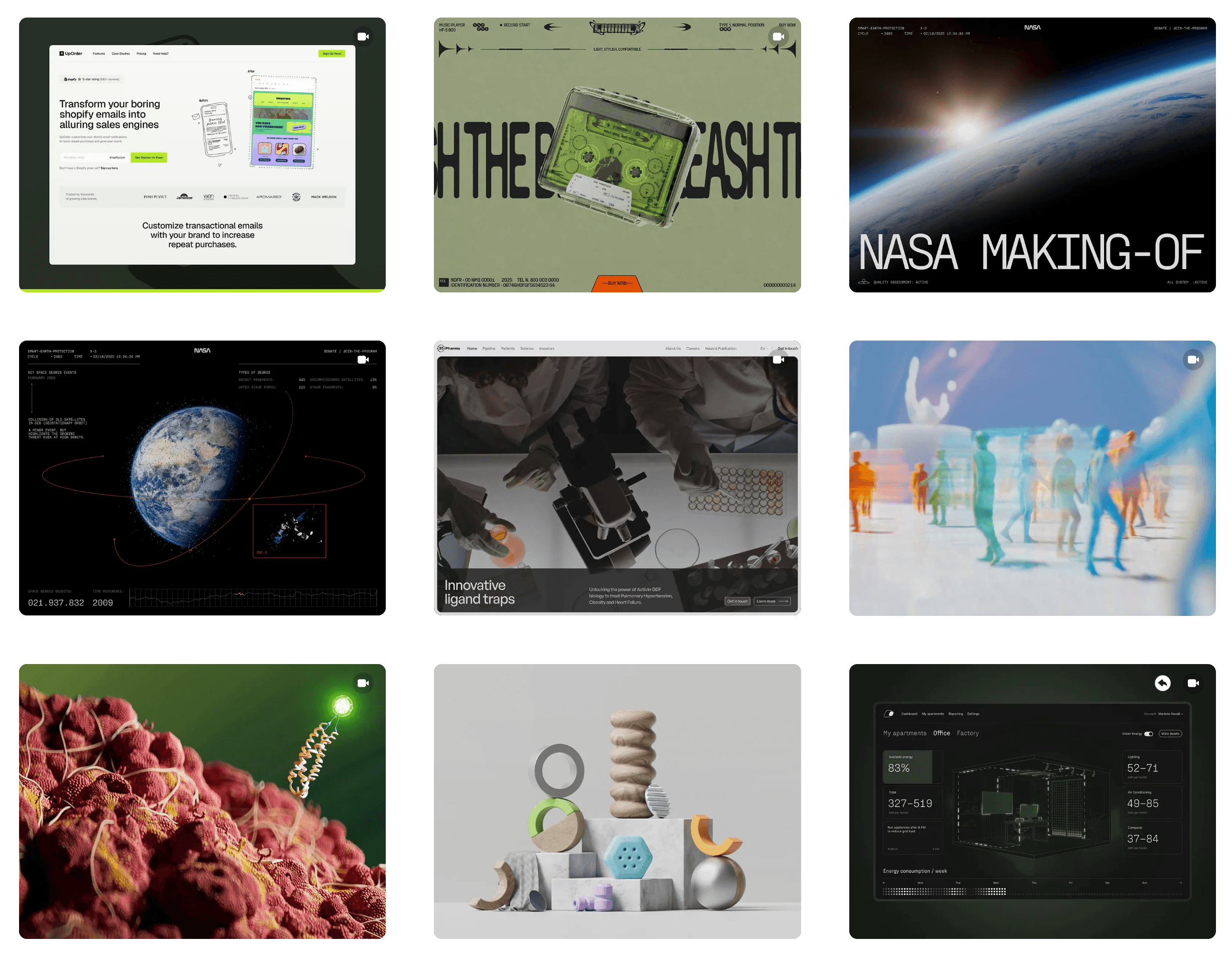 UDX design portfolio including NASA and defense projects