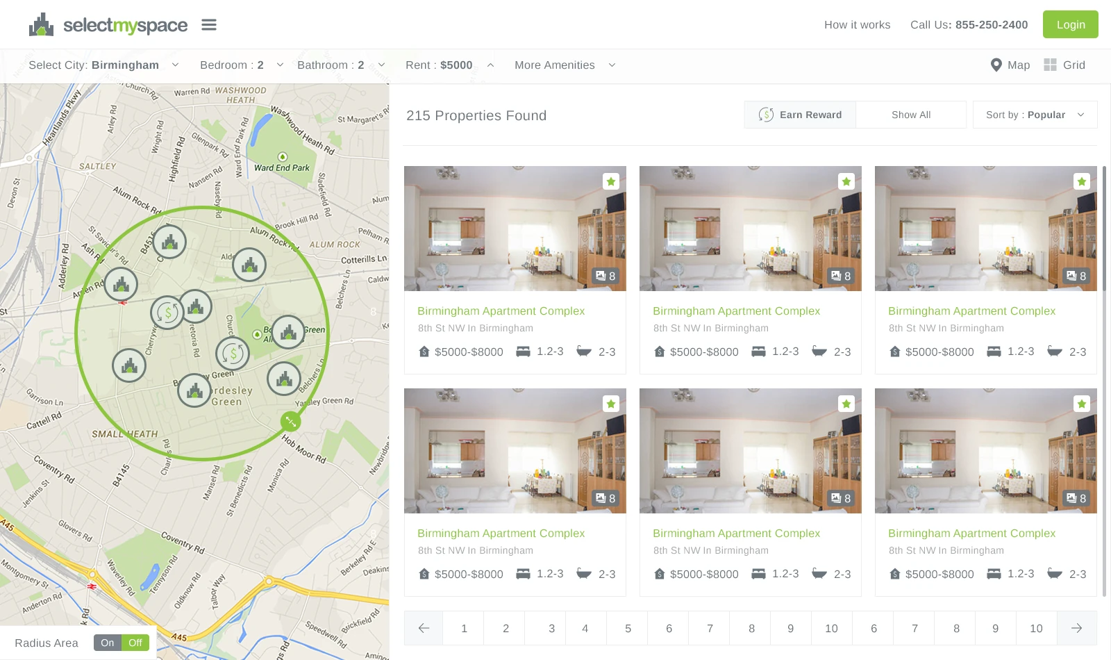Find properties around you