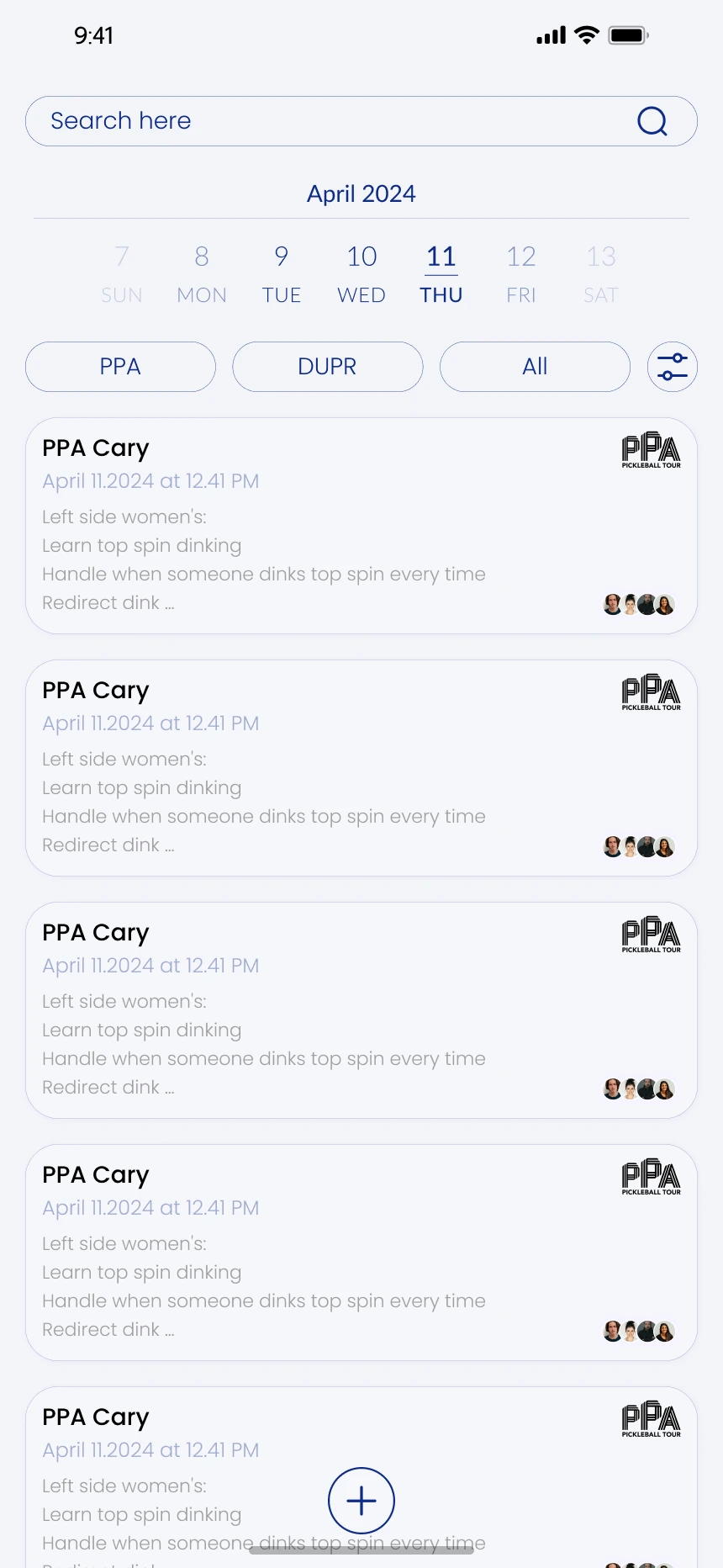 Keep your tournament calendar