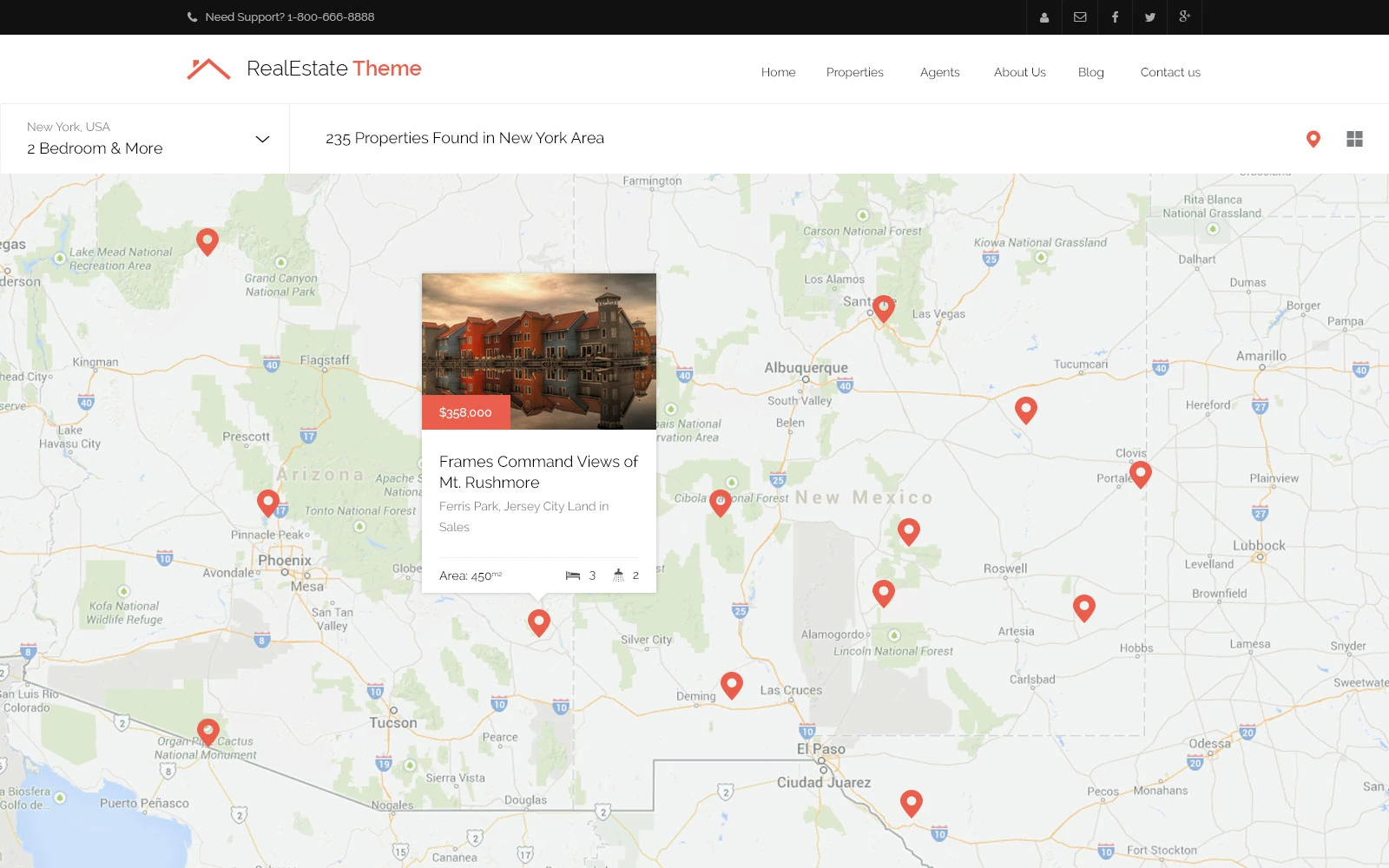 Explore homes on the map