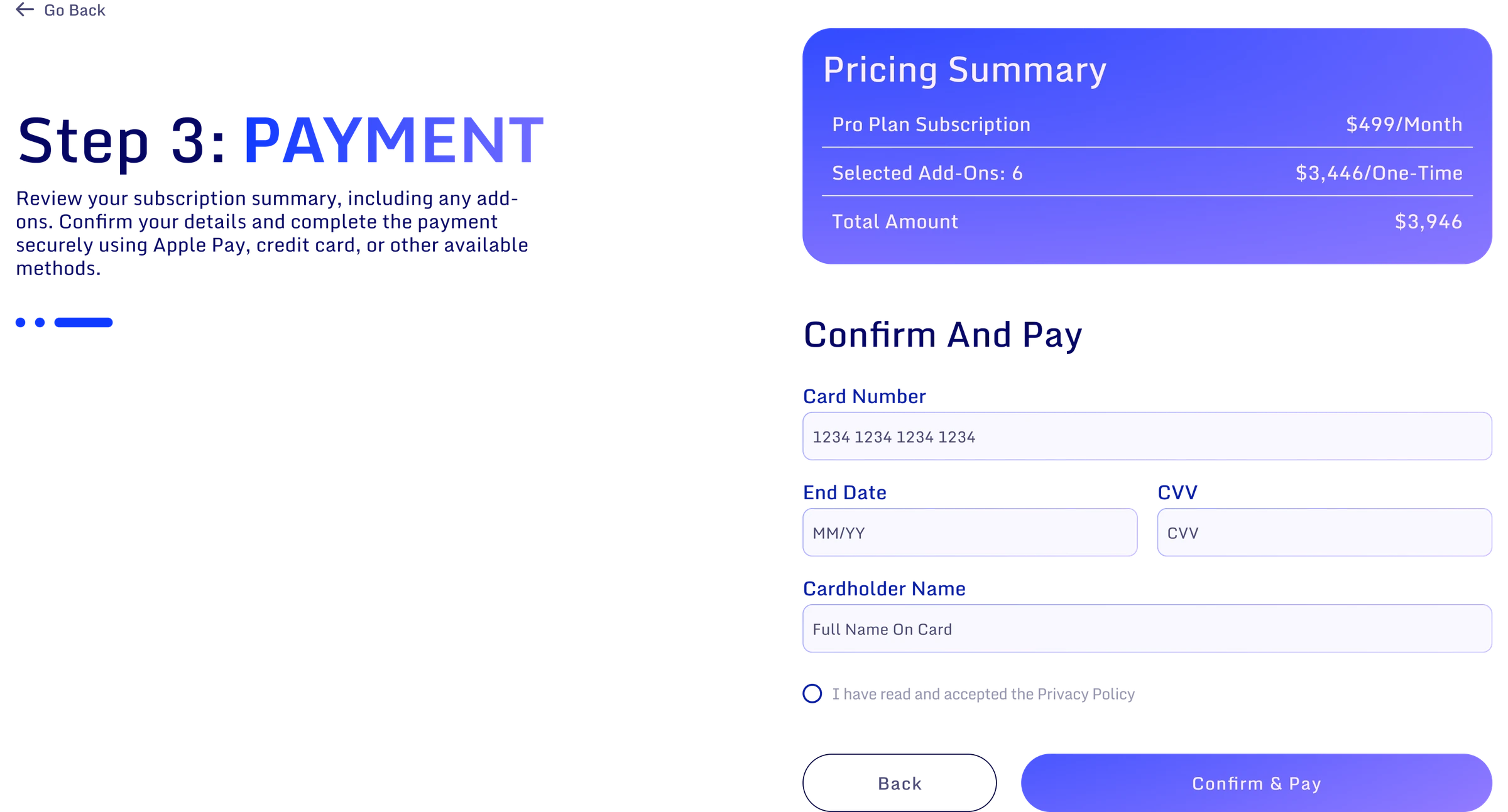 Activate your venue plan