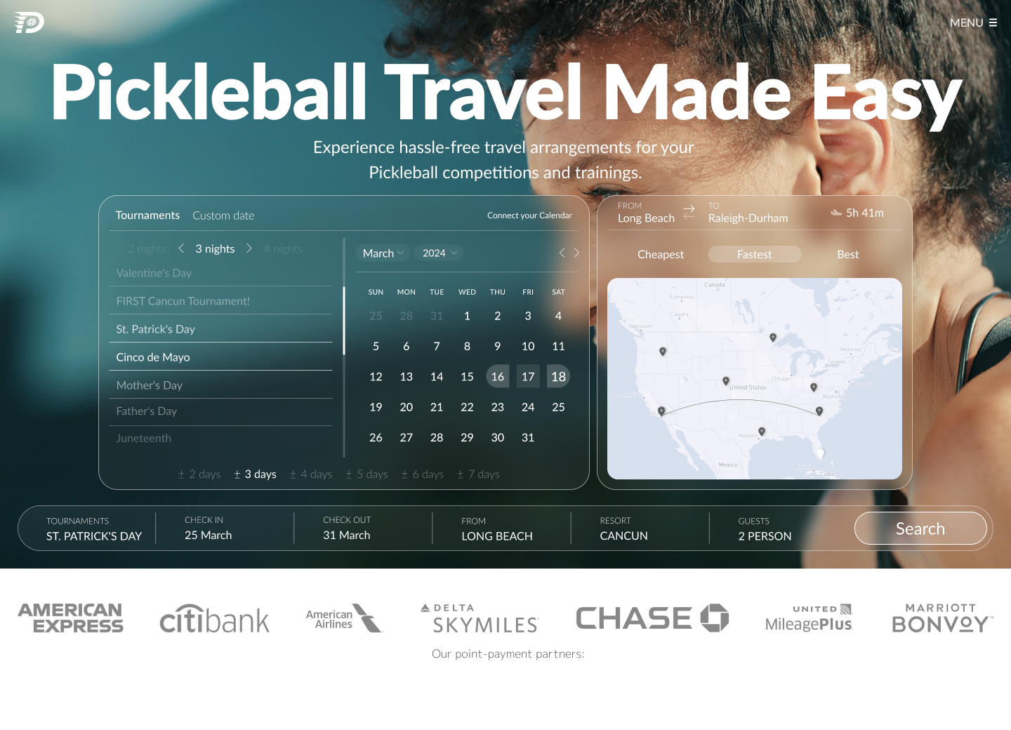 Plan the trip around the game